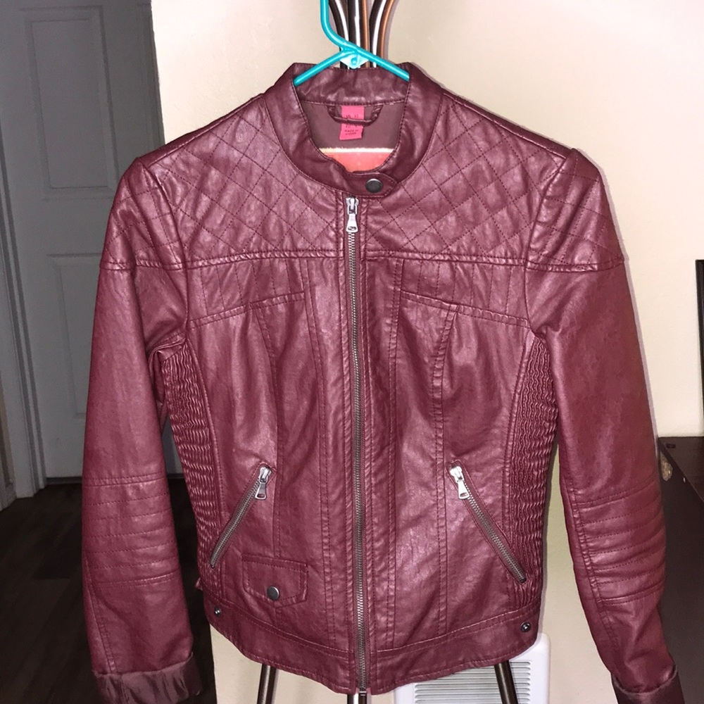 Bernardos Collection Burgundy Leather Jacket